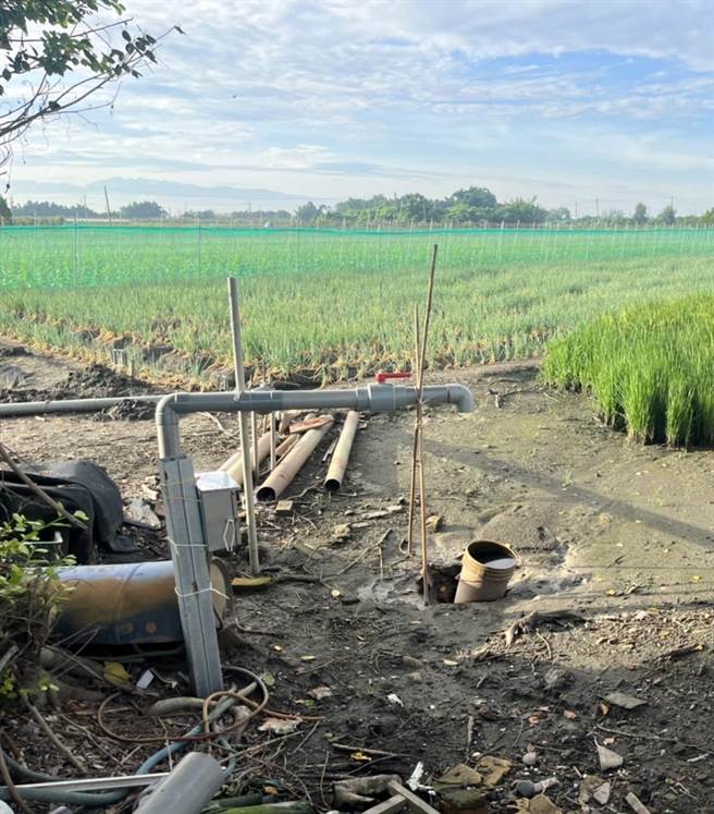 二林镇稻田，4、5月以来，连续7起抽水马达遭窃。（芳苑警分局提供／吴敏菁彰化传真）