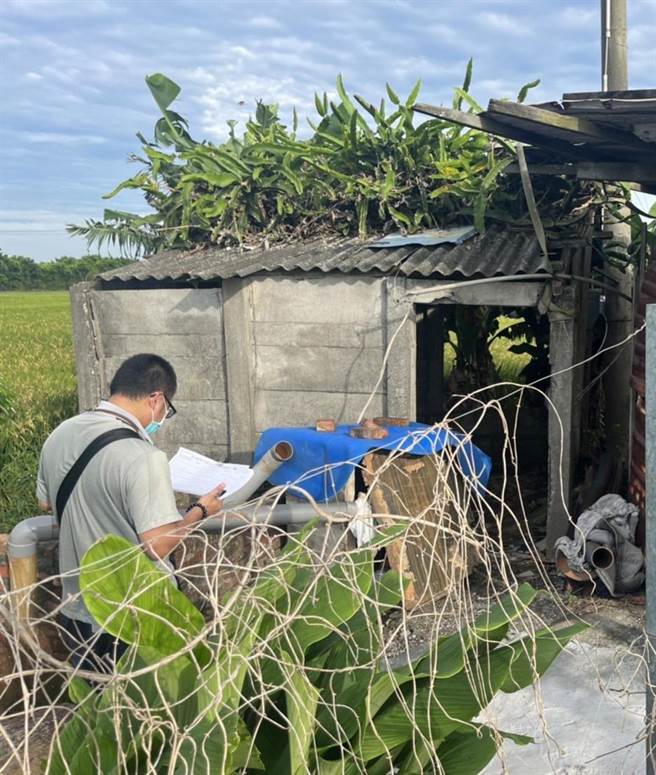 二林镇稻田，4、5月以来，连续7起抽水马达遭窃。（芳苑警分局提供／吴敏菁彰化传真）