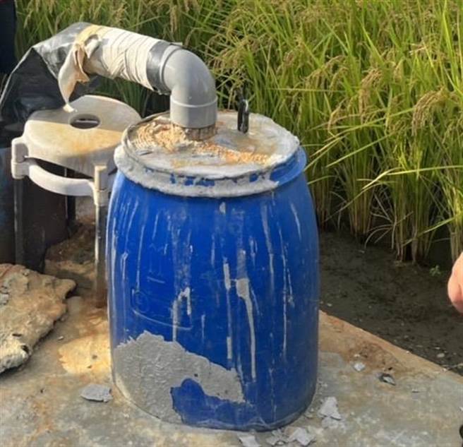 二林镇稻田，4、5月以来，连续7起抽水马达遭窃。（芳苑警分局提供／吴敏菁彰化传真）