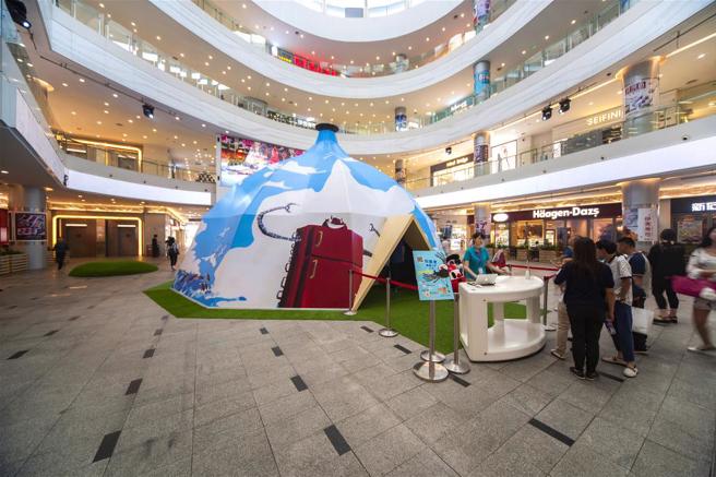 以一顶圆帐在各地巡迴的移动故事屋，5G技术为表演加分不少。（移动故事屋提供）