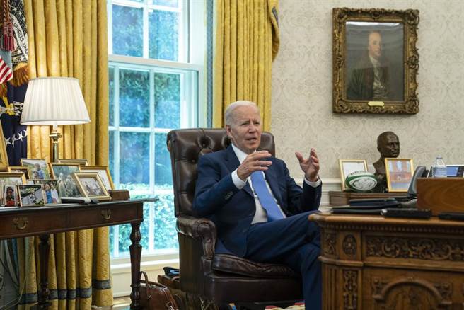 拜登：經濟衰退並非無可避免 美不能袖手旁觀俄國侵烏。(圖/美聯社)