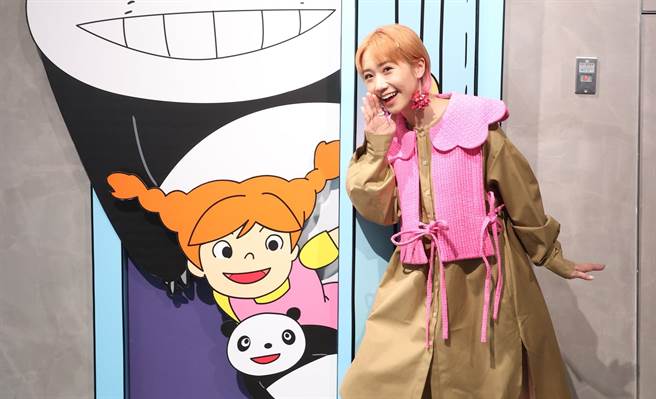 Lulu今天当小粉丝参观「吉卜力动画大师-高畑勲展」。（联合数位文创提供）