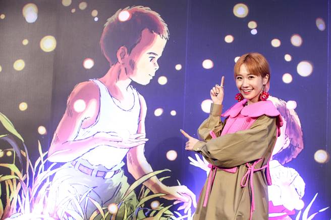 艺人Lulu17日也到台北流行音乐中心，参观《吉卜力动画大师—高畑勲展》。（邓博仁摄）