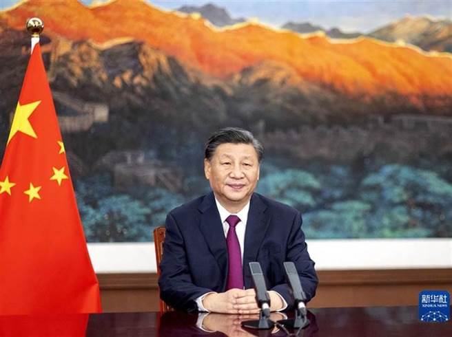 大陆国家主席习近平17日晚间应邀圣彼德堡国际经济论坛，以视讯方式出席并致词。（新华社）