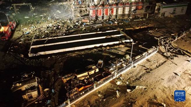 16日發生的甘肅企業爆炸事故，失聯的6人確認全部遇難。（新華社）