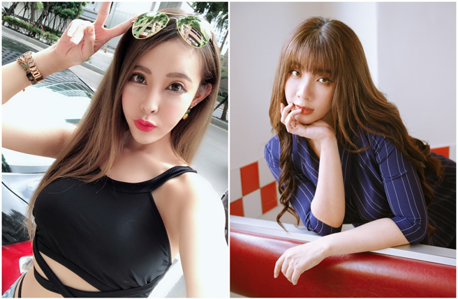 女优吴梦梦(右图)与娃娃疑似为了「台湾第1女优」头衔心生嫌隙。(吴梦梦monmon.tw、翁雨澄脸书)
