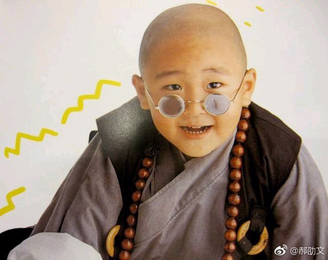 郝劭文在《新乌龙院》中的讨喜模样深植人心。（摘自郝劭文微博）
