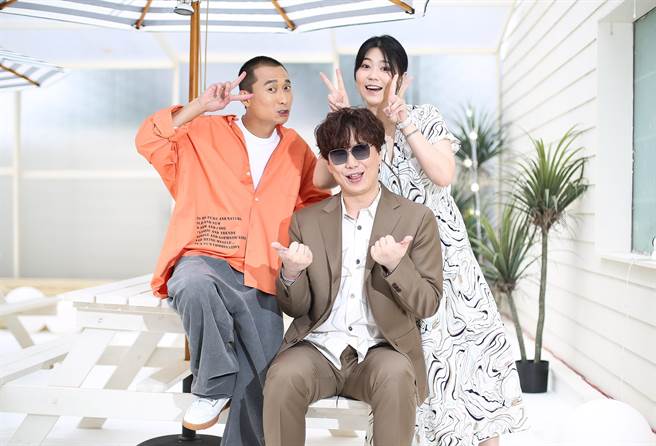 浩子（左起）、萧煌奇、曹雅雯一拍即合，在节目中展现绝佳默契。（陈俊吉摄）