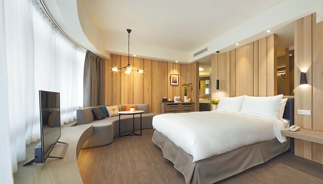 礁溪山形阁温泉饭店携手JR东日本大饭店台北推出「JOY」双城专案；图为山形阁的标准客房。（山形阁提供）