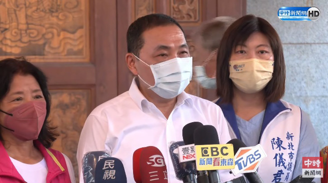 新北市長侯友宜。（圖／翻攝自中時新聞網直播）