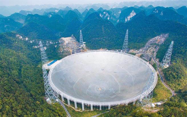 位于大陆贵州的射电望远镜「天眼」。（图／中新社资料照）