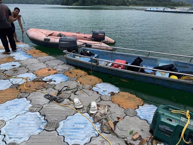 刘姓男学生当天在日月潭湖畔完成轻艇训练后，却不幸发生溺毙意外。（读者提供／张妍溱台中传真）