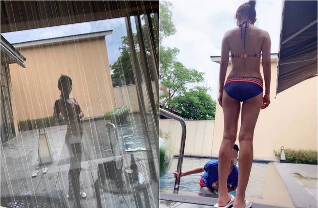 彭佳慧美背、蛮腰和长腿全都露。（图／取材自彭佳慧脸书）