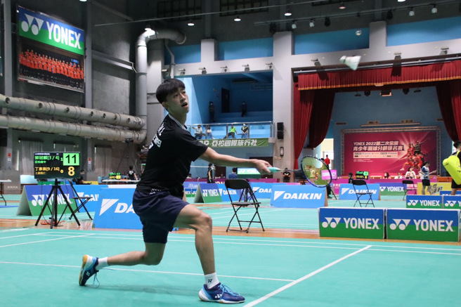 郭冠麟勇夺YONEX 2022年第二次全国青少年分龄赛U19男单冠军。（中华羽协提供）
