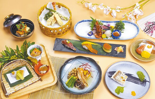 主廚依當季在地食材結合懷石料理精髓推出心舞會席。圖／宜蘭綠舞國際觀光飯店提供