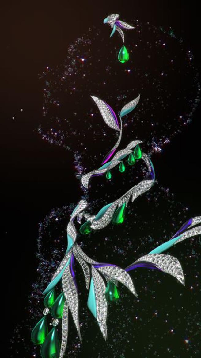 寶格麗首款NFT頂級珠寶創作「Beyond Wonder」影片擷圖。（BVLGARI提供）