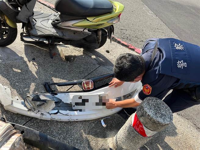 警方接获报案，立即循现场路口影像与遗留车牌查缉，初步调查该车是租赁车辆，已取得相关租赁使用人资料，锁定特定对象积极追缉中，将儘速带案侦办。（翻摄照片／崔正纲高雄传真）