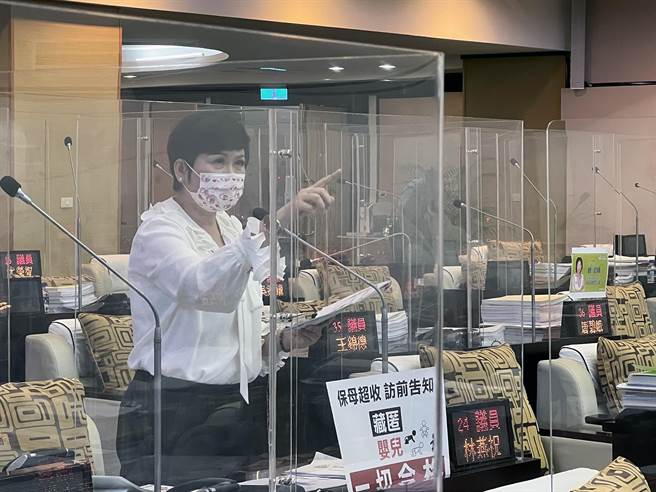 台南市2个月内有3婴儿在劳务委托的保母家中夭折，市议员林燕祝要求市府收回自办托育服务。（洪荣志摄）