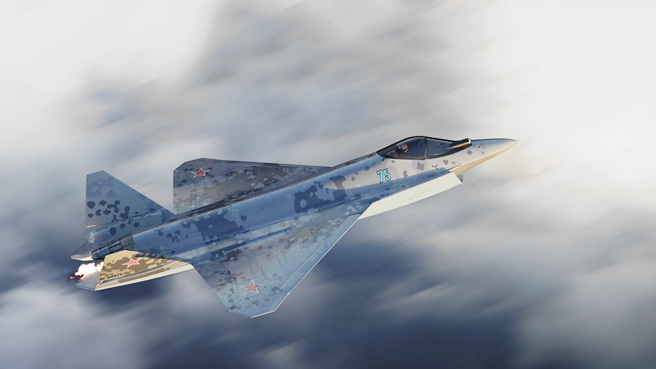 俄罗斯联合飞机公司去年提出的单引擎5代机Su-75「将军」，可能不能顺利研发已成问题。(图/Tass)