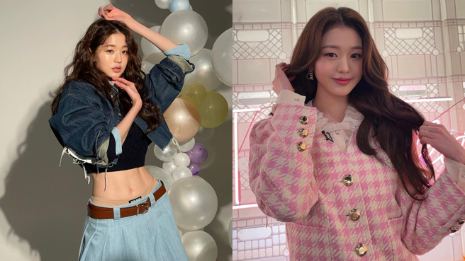 IVE人气成员张员瑛近日受邀担任开球嘉宾，一脱口罩就以惊人美貌惊艳全场。（图／IG@for_everyoung10）