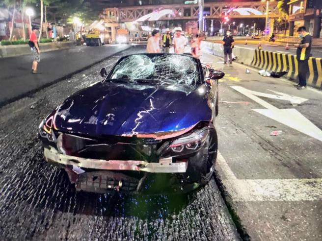 29歲林姓女子21日凌晨酒駕，撞死路邊交管人員。（民眾提供）