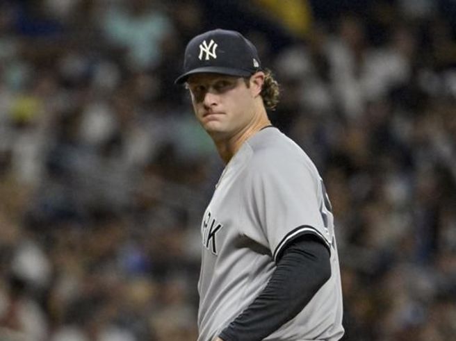 洋基投手寇尔投出7.1局12K的好表现。（美联社）