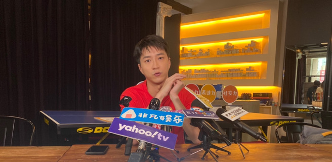 江宏杰松口与福原爱的近况。（图／许雅淳摄）