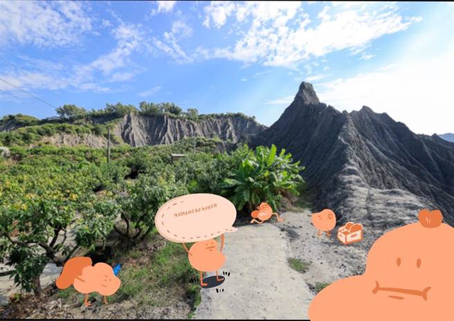 树德科技大学学生为大内区设计地景艺术装置。（树德科技大学提供／刘秀芬台南传真）