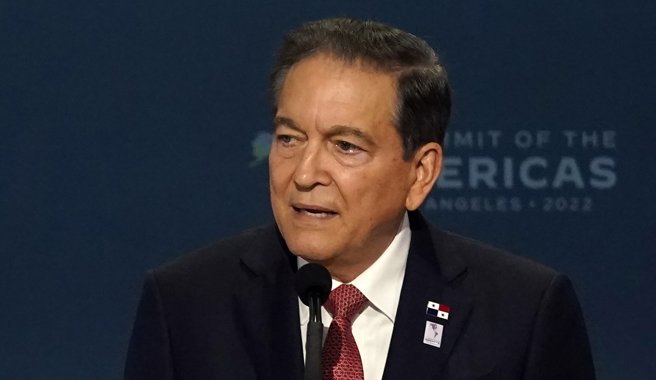 巴拿马总统柯狄索（Laurentino Cortizo）。(图／美联社)