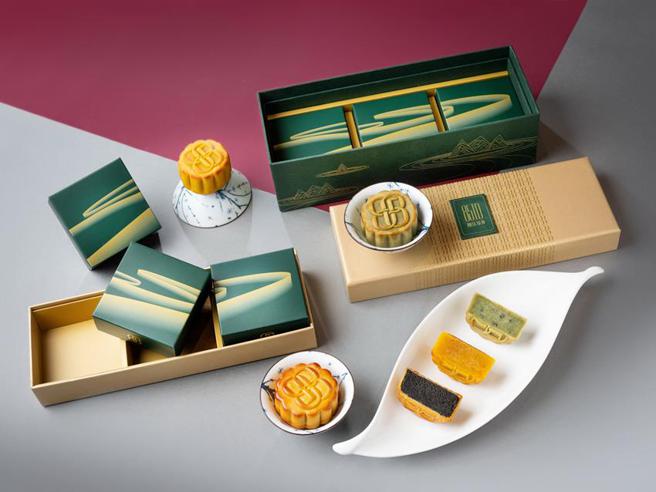 （台北101景观餐厅「捌伍添第」，今年首度推出 中秋月饼礼盒，并有早鸟优惠。图／捌伍添第提供）