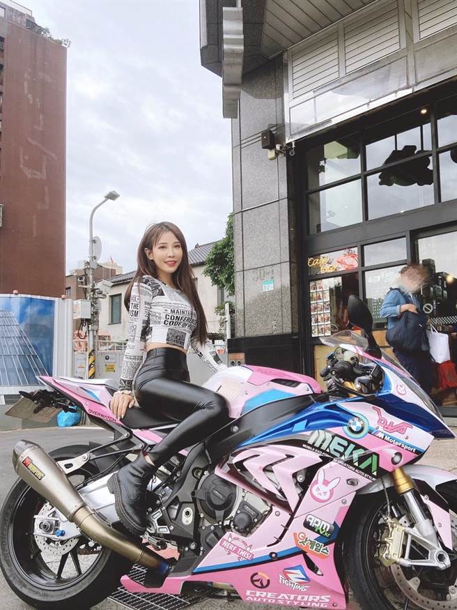 咪妃去年转型为重机女神。 (台北海大提供)