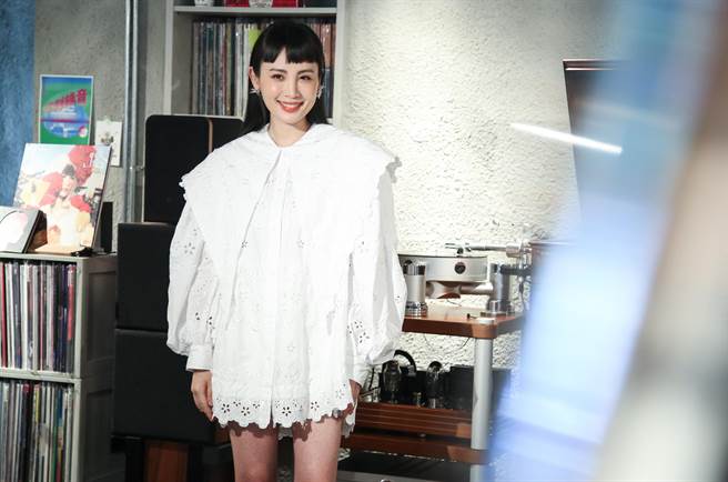 魏如萱入围金曲7项大奖，开心分享喜悦。（陈俊吉摄）