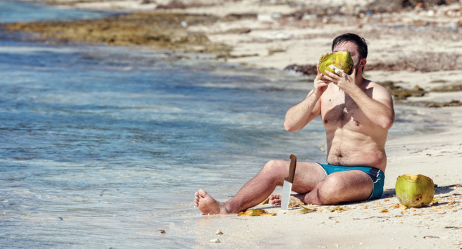 澳洲一名亿万富翁因股灾赔光身家，决定隐居无人岛。图非当事人。（示意图／达志影像）