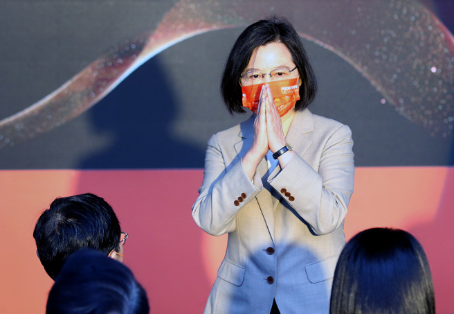 「台北國際食品展」22日登場，蔡英文總統應邀在開幕典禮中致詞。（范揚光攝）