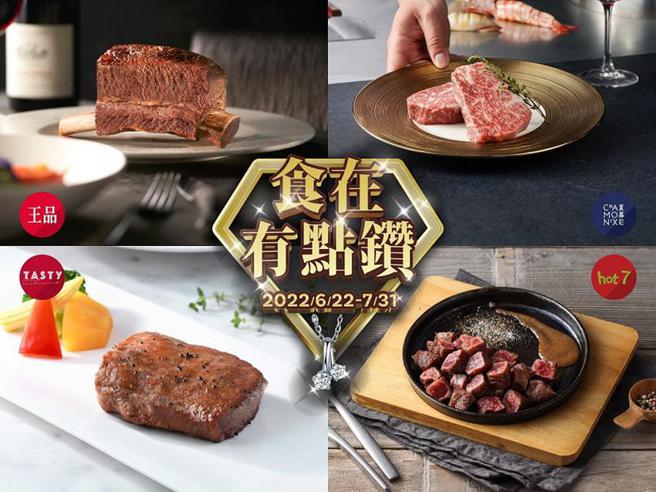 （本士疫情走缓，王品集团四大西餐品牌推出消费抽钻石送点数活动。图／王品集团）