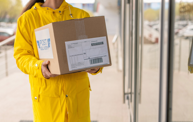 送货员控诉，他帮一位自称是确诊的客人将货品送上6楼，没想到对方直接开们和他面对面取货，让他不禁怒骂：「妳到底有没有确诊，妳XX就是懒」。（示意图/Shutterstock提供）