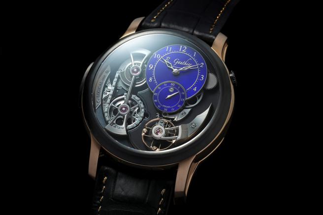 独立制表师Romain Gauthier今年新作Logical One Bi-color芝麻炼机芯腕表，558万元。（瑞博品提供）