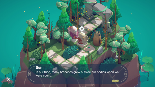 透過角色之間的對話了解世界觀