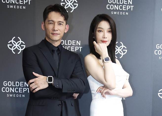 蔡淑臻與温昇豪連袂出席活動。（陳俊吉攝）