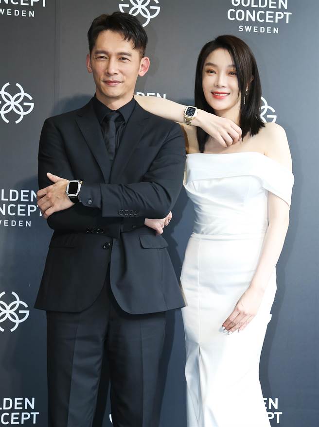 蔡淑臻與温昇豪連袂出席活動。（陳俊吉攝）