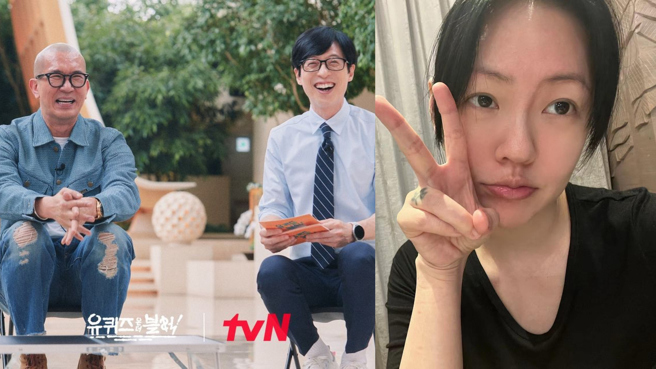 小S登上刘在锡的综艺节目兴奋到睡不着。（图／IG@youquizontheblock、小S）