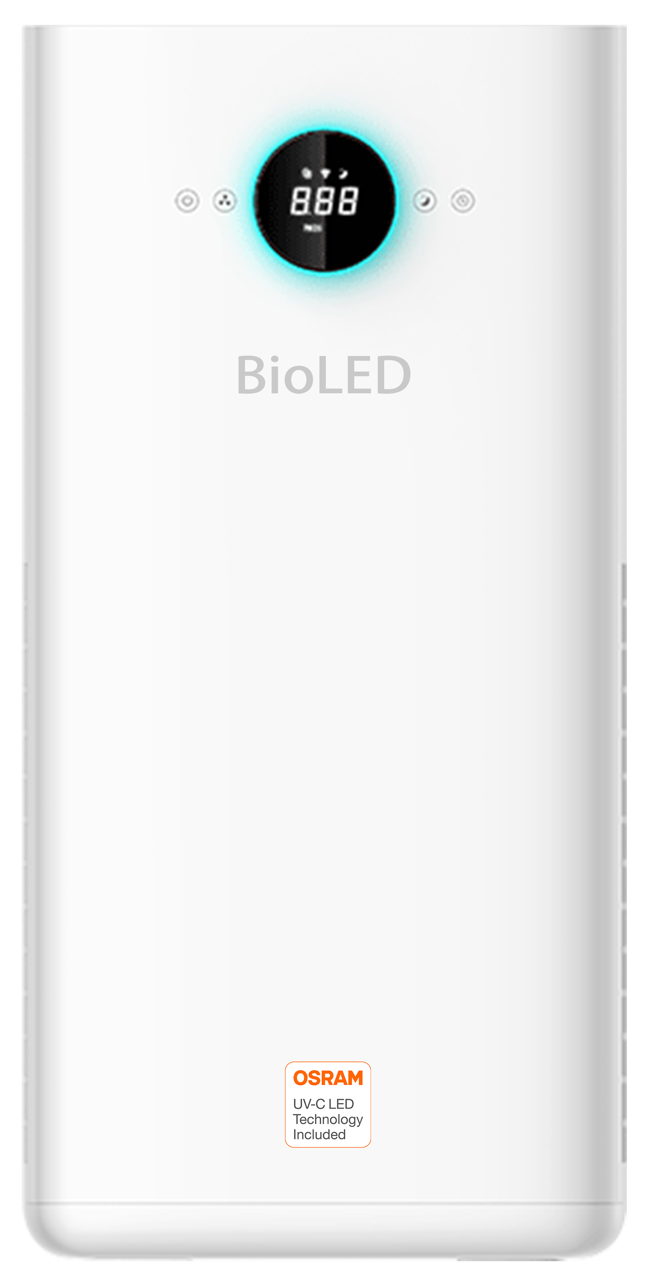 华兴集团携手ams OSRAM推出「紫外线抗菌空气清净机」，定价1万5000元，预计今年第三季上市。（华兴集团提供）