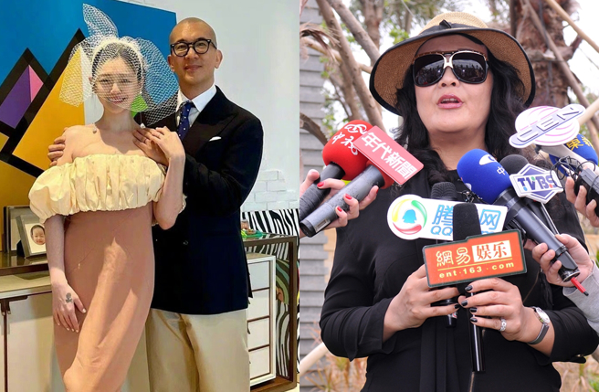 具俊晔和大S的结婚照昨上了热搜，张兰没多做理会。（图／取自韩网；中时资料照片）