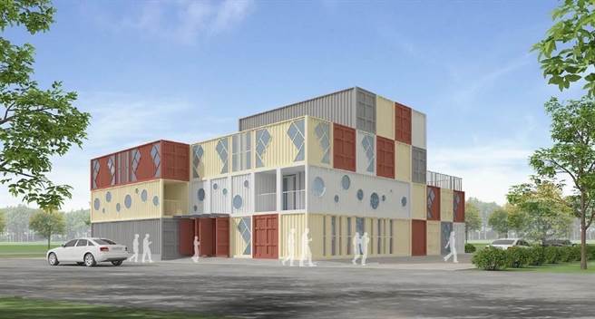 临时厅舍示意图。（海巡署新马澎分署提供）