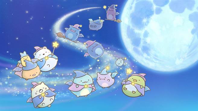 高人气动画电影《角落小伙伴电影版：蓝色月夜的魔法之子》暑假在台上映。（威视提供）