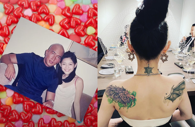 化妆师晒出大S在私人婚宴上的背影。（图／取自韩网；翻摄自happyyali IG）