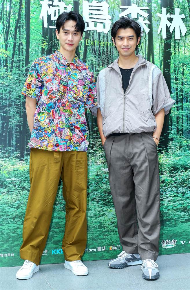 陈柏霖（右）、刘冠廷2人在节目中展现绝佳默契。（粘耿豪摄）