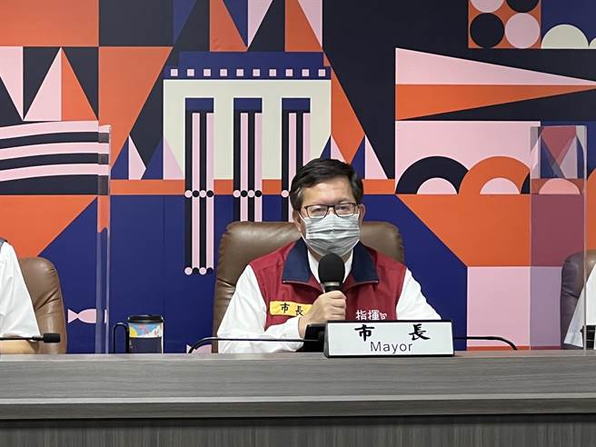 桃園23日新增4105例本土確診個案，市長鄭文燦表示，因應疫情趨緩，社區醫療採檢站縮減剩2站。（桃園市政府提供／陳夢茹桃園傳真）