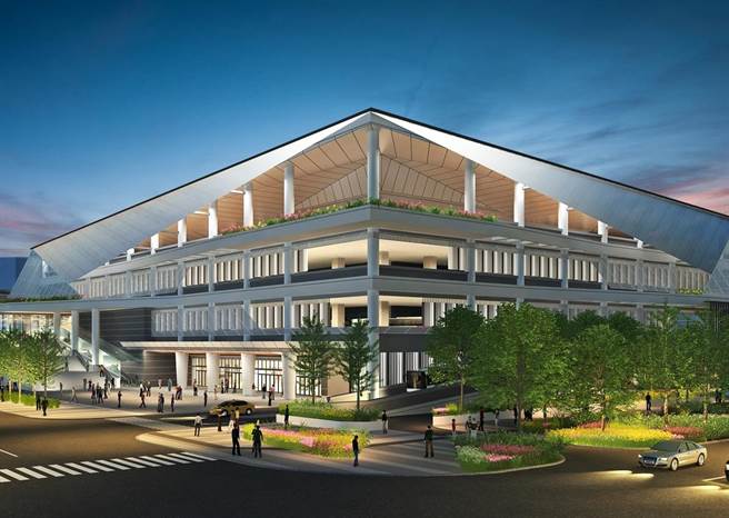 歷经三次招标，台中市水湳转运中心终于决标，由德昌营造获工程评选为优胜厂商，待招标相关行政作业完备，预计最快9月动工。（模拟图由台中市政府提供／谢琼云台中传真）