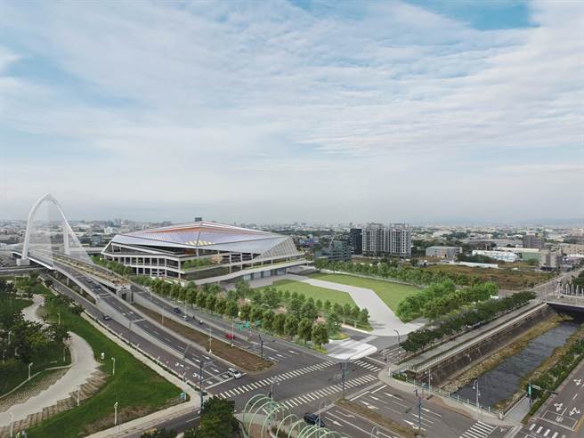 歷经三次招标，台中市水湳转运中心终于决标，由德昌营造获工程评选为优胜厂商，待招标相关行政作业完备，预计最快9月动工。（模拟图由台中市政府提供／谢琼云台中传真）